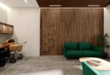 Photo of Дизайнерский холл с элементами искусства