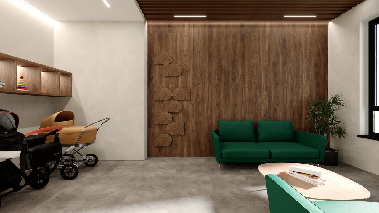 Фото 68 — Дизайнерский холл с элементами искусства