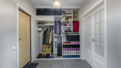Photo of Элегантная прихожая с встроенным гардеробом