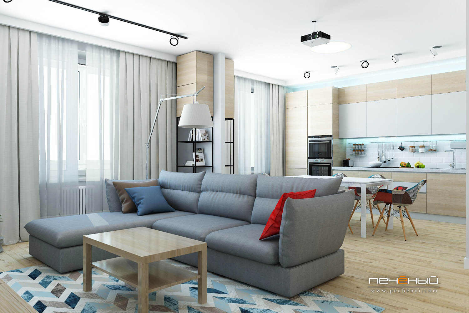 Фото 75 — Модная гостиная в скандинавском стиле